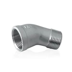 צינור נירוסטה מרפקי רחוב 45 מעלות