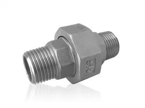 צינור מפלדת אל חלד יוניון טפלון שטוח זכר